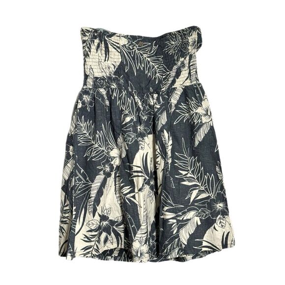 Billabong Ocean View Slate Grey Tropical Print Dress - Picture 3 of 8